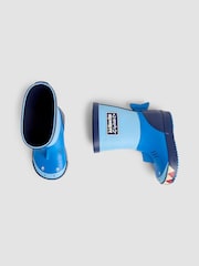 JoJo Maman Bébé Blue Shark Wellies - Image 4 of 4