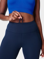 Sweaty Betty Navy Blue Power Cropped Workout Leggings - Image 5 of 9