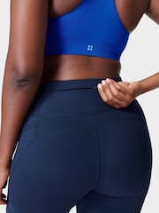 Sweaty Betty Navy Blue Power Cropped Workout Leggings - Image 8 of 9