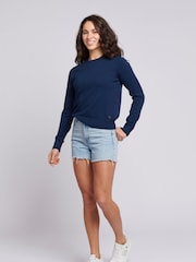 U.S. Polo Assn. Dark Blue Regular Fit Womens Crew Neck Jumper - Image 3 of 7