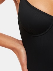 Whistles Black Ribbed Underwire Swimsuit - Image 3 of 5