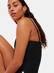 Whistles Black Ribbed Underwire Swimsuit - Image 4 of 5