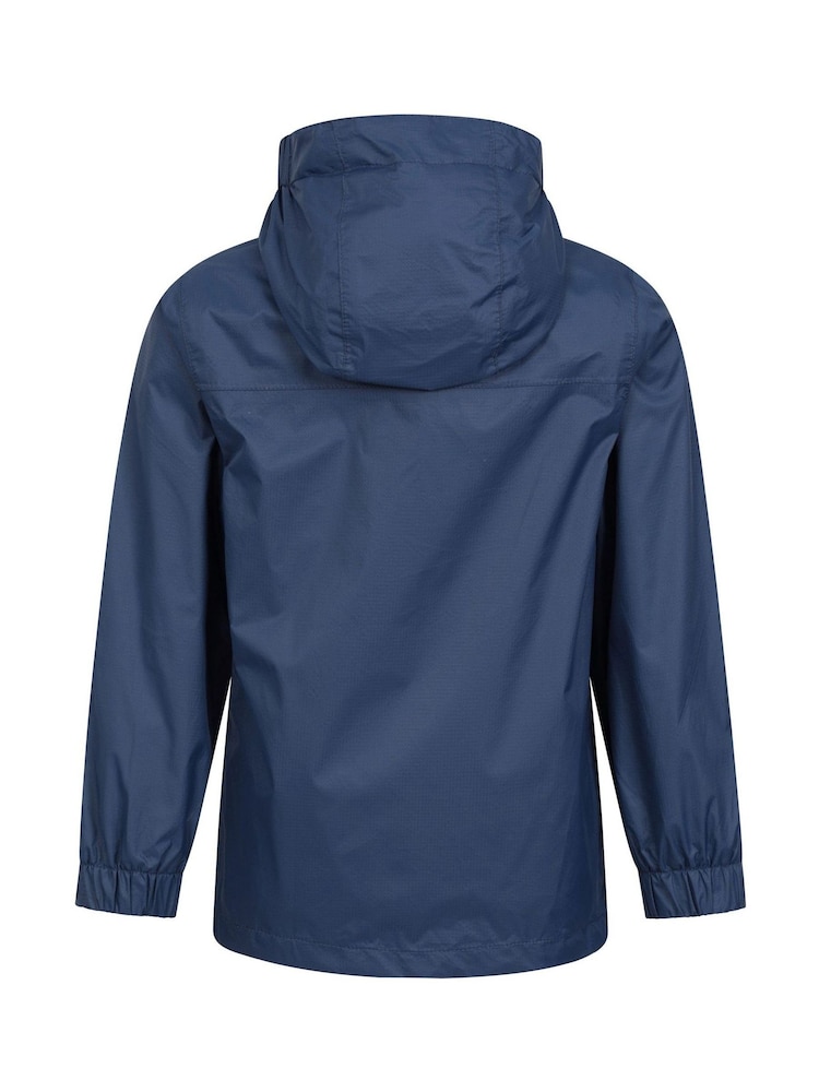 Bleu marine - Veste imperméable Mountain Warehouse Torrent enfant - Image 4 of 5
