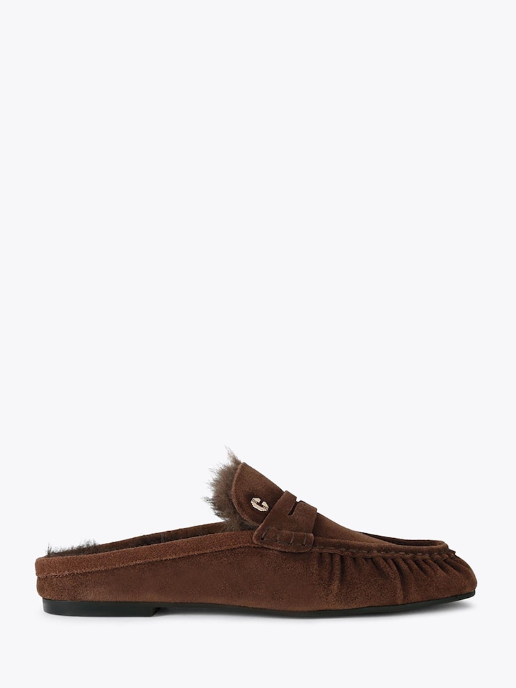 Carvela Brown Marigold Fur Mule Shoes - Image 1 of 4 Carvela Brown Marigold Fur Mule Shoes - Image 1 of 4