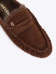 Carvela Brown Marigold Fur Mule Shoes - Image 4 of 4