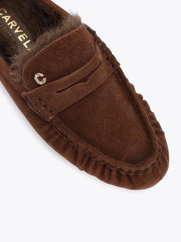 Carvela Brown Marigold Fur Mule Shoes - Image 4 of 4 Carvela Brown Marigold Fur Mule Shoes - Image 4 of 4
