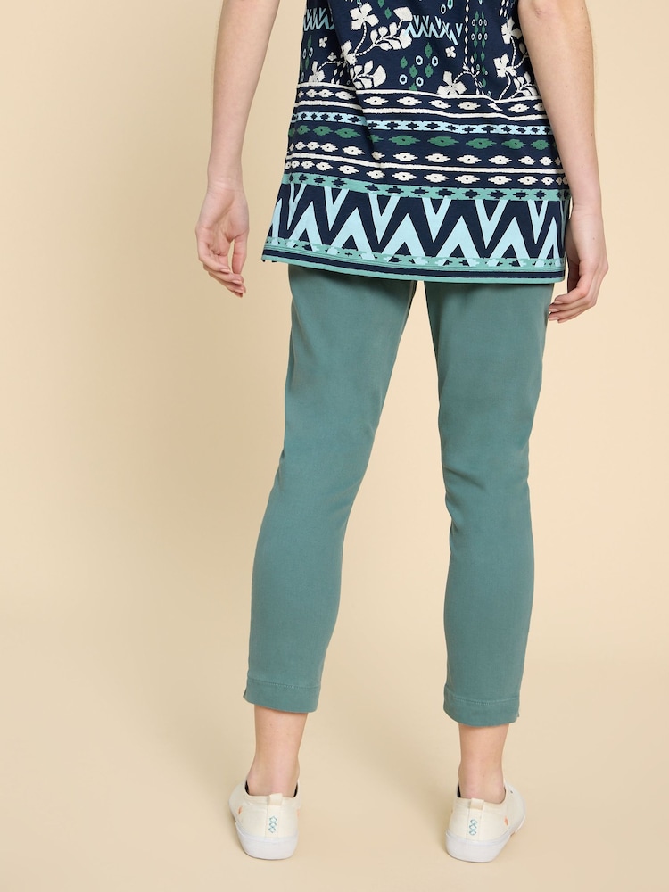 White Stuff Green Janey Crop Jeggings - Image 2 of 7