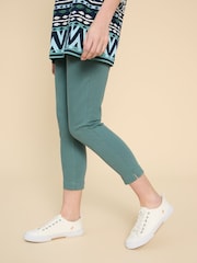 White Stuff Green Janey Crop Jeggings - Image 4 of 7