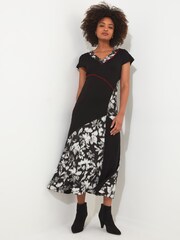 Joe Browns Black Spot The Difference Jersey Dress - Image 1 of 5