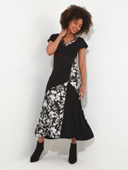 Joe Browns Black Spot The Difference Jersey Dress - Image 2 of 5