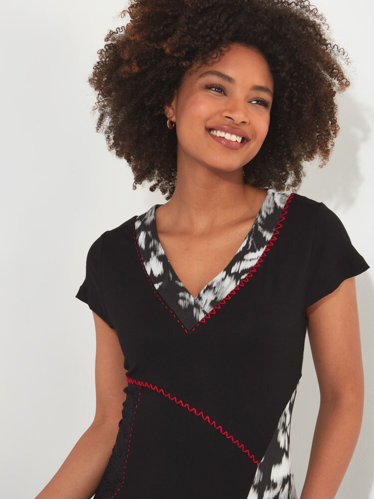 Joe Browns Black Spot The Difference Jersey Dress - Image 4 of 5