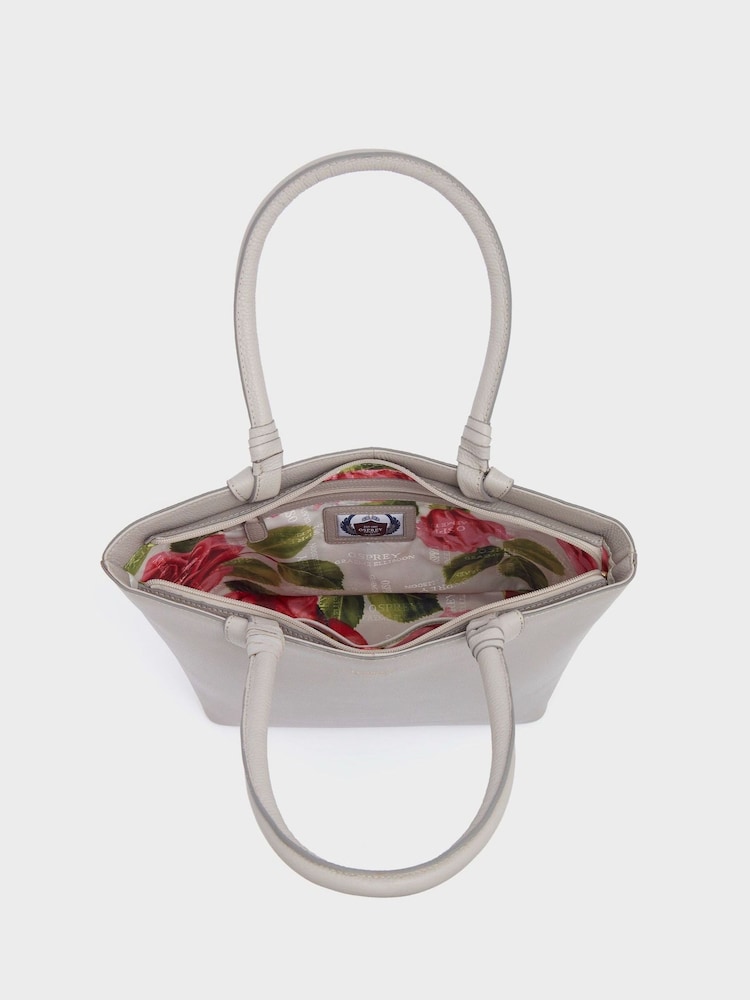 OSPREY LONDON Tan The Collier Leather Shoulder Tote Bag - Image 2 of 4