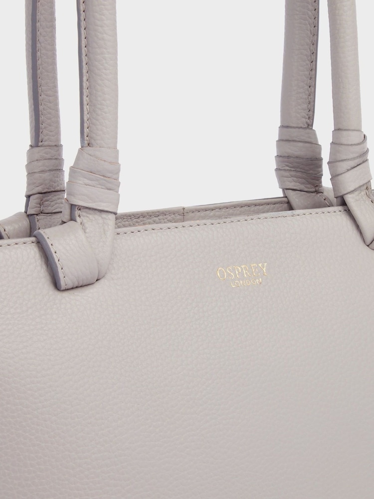 OSPREY LONDON Tan The Collier Leather Shoulder Tote Bag - Image 3 of 4