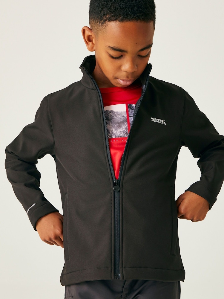 Regatta Black Junior Cera Softshell Jacket - Image 3 of 7
