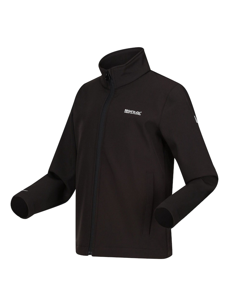 Regatta Black Junior Cera Softshell Jacket - Image 7 of 7 Regatta Black Junior Cera Softshell Jacket - Image 7 of 7