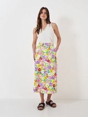 Crew Clothing Multi Floral Printed 100% Cotton Skirt - Bild 2 von 4