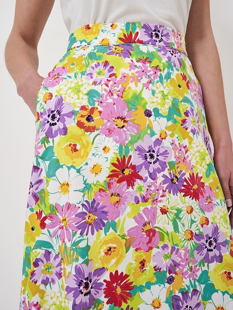 Crew Clothing Multi Floral Printed 100% Cotton Skirt - Bild 4 von 4 Crew Clothing Multi Floral Printed 100% Cotton Skirt - Bild 4 von 4