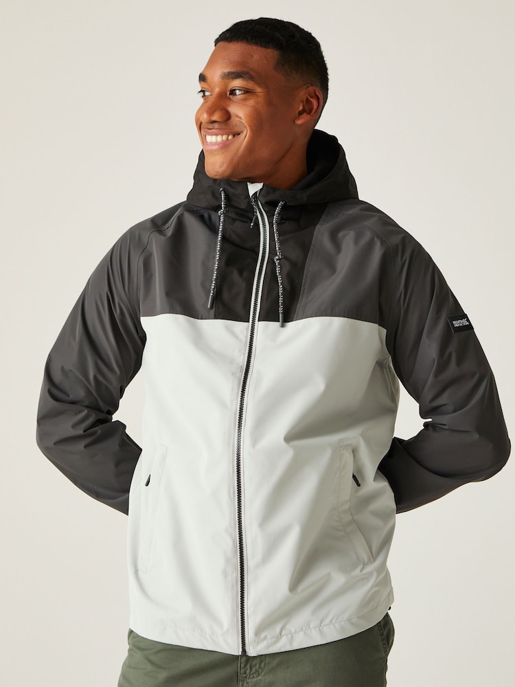 Regatta Grey Belcastel Waterproof Hooded Jacket - Image 1 of 9
