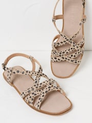 FatFace Estelle Natural Suede Strap Sandals - Image 3 of 3