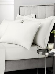 Bianca Cream 400 Thread Count 100% Cotton Sateen Pair Pillowcases - Image 2 of 4