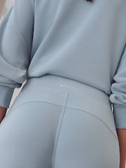 Pale Blue Soft Touch Wide Leg Joggers - Image 6 of 9