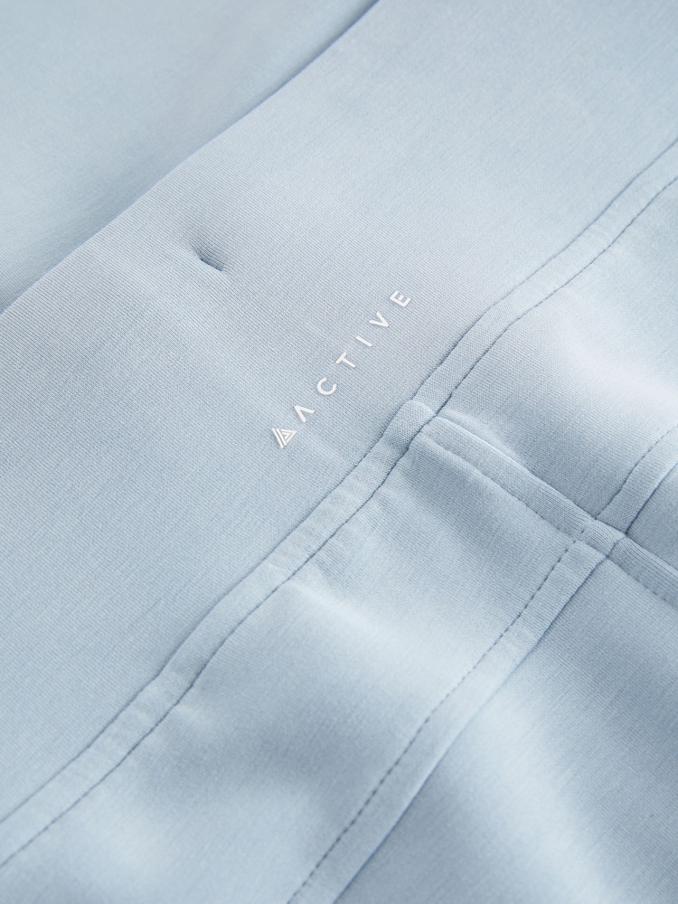 Pale Blue Soft Touch Wide Leg Joggers - Image 8 of 8
