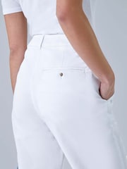 Roman White Cotton Blend Stretch Chino Trousers - Image 5 of 5