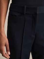 Reiss Navy Gabi Petite Flared Suit Trousers - Image 3 of 8