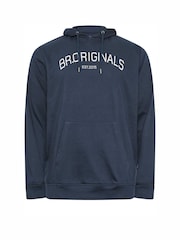 BadRhino Big & Tall Navy Blue 100% Cotton Originals Hoodie - Image 2 of 3