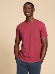 White Stuff Red Abersoch Short Sleeve 100% Cotton T-Shirt - Image 1 of 7