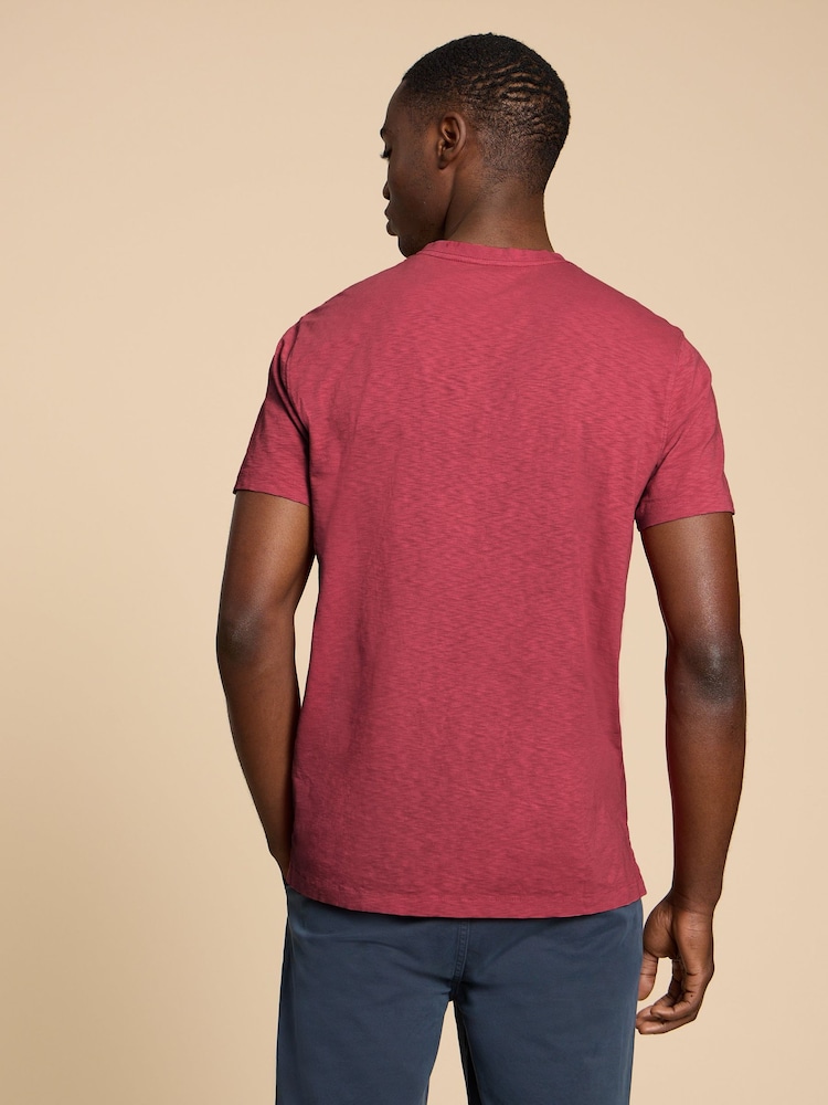 White Stuff Red Abersoch Short Sleeve 100% Cotton T-Shirt - Image 2 of 7