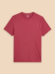 White Stuff Red Abersoch Short Sleeve 100% Cotton T-Shirt - Image 5 of 7