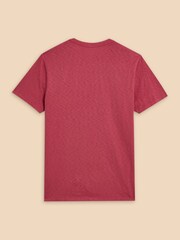 White Stuff Red Abersoch Short Sleeve 100% Cotton T-Shirt - Image 6 of 7