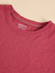 White Stuff Red Abersoch Short Sleeve 100% Cotton T-Shirt - Image 7 of 7