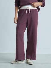 Berry Red Modal Blend Side Stripe Joggers - Image 3 of 9