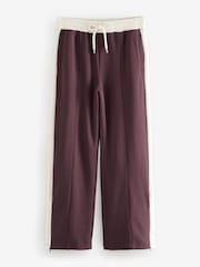 Berry Red Modal Blend Side Stripe Joggers - Image 5 of 9