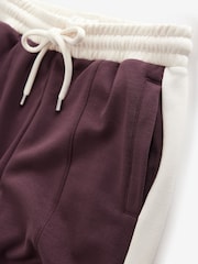 Berry Red Modal Blend Side Stripe Joggers - Image 6 of 9