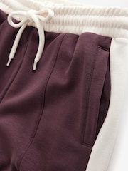 Berry Red Modal Blend Side Stripe Joggers - Image 8 of 9