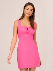 Adrianna Papell Kurzes Kleid in A-Linie, Pink - Bild 1 von 7