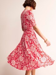 Boden Red Kassidy Jersey Midi Dress - Image 4 of 5