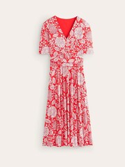 Boden Red Kassidy Jersey Midi Dress - Image 5 of 5
