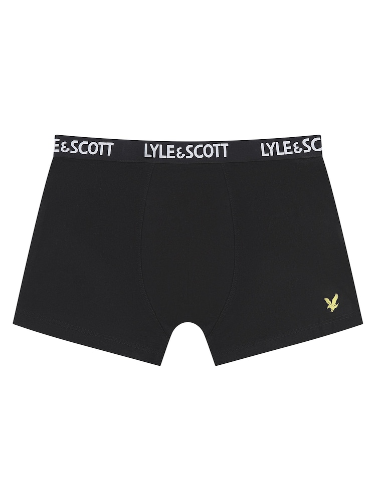 Lyle & Scott Grey Boys Ned Underwear Trunks 5 Pack - Image 3 of 6