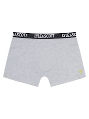 Lyle & Scott Grey Boys Ned Underwear Trunks 5 Pack - Image 4 of 6