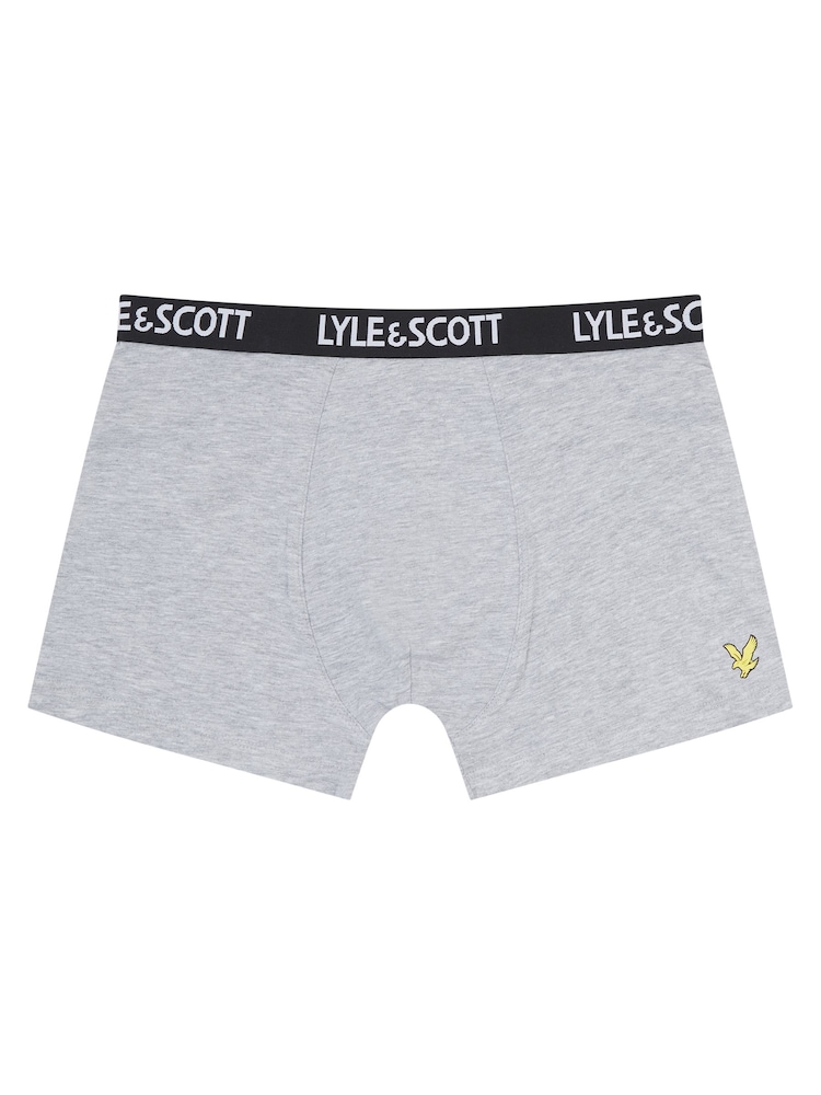 Lyle & Scott Grey Boys Ned Underwear Trunks 5 Pack - Image 4 of 6