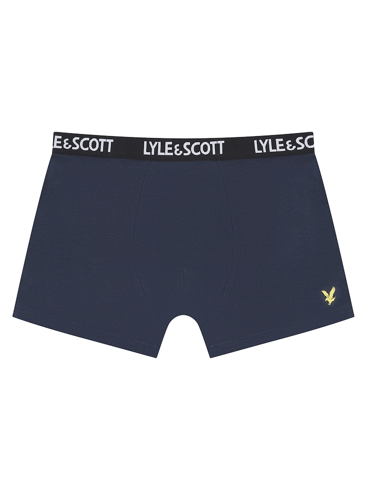 Lyle & Scott Grey Boys Ned Underwear Trunks 5 Pack - Image 5 of 6