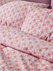 Novogratz Pink Delphine Flower 100% Cotton Duvet Cover and Pillowcase Set - Image 2 of 4