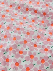 Novogratz Pink Delphine Flower 100% Cotton Duvet Cover and Pillowcase Set - Image 3 of 4