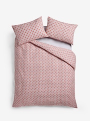 Novogratz Pink Delphine Flower 100% Cotton Duvet Cover and Pillowcase Set - Image 4 of 4