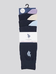 U.S. Polo Assn. Blue Mens Smart Socks 3 Pack - Image 2 of 3