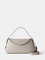 Mint Velvet Cream Leather Shoulder Bag - Image 1 of 4